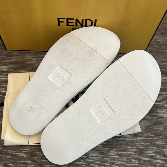 Fendi Pool Zucca FF Logo Slides - Picture 9 of 10
